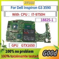 18825-1 Motherboard.For Dell Inspiron G3 3590 Laptop Motherboard with i7-9750H CPU GTX1650 GPU DDR4 100% test working