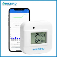 INKBIRD IBS-TH2 Series Temperature Humidity Monitor Bluetooth Digital Thermometer Moisture Meter Smart Sensor for Fridge Weather