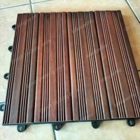 DECKTILE UBIN TERAS TAMAN KOLAM RENANG KAYU BENGKIRAI PRAKTIS