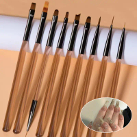 1 pcs pen kuku berus, pen sapuan, pen lukisan cahaya, pen garis gradien, berus kuku