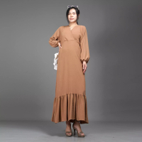 Okechuku Okechuku DRESS JULIA Long Dress Gaun Pesta Midi Dress Gaya Korea - Coksu