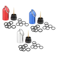 Mini Scuba Diving Tank Cylinder Bottle with O-Rings Key Ring Dive Aluminum Alloy Diving Bottle Keychain Key Chain Repair Kit