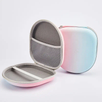 กระเป๋าเก็บหูฟัง, สีไล่โทนสี, เคสหูฟัง, วัสดุ EVA และ PU, กันกระแทกและกันน้ำ, ฝาครอบป้องกัน, กล่องใส