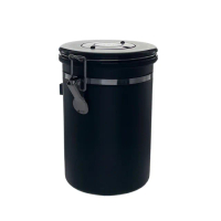 【Glass King】GK-900L/咖啡密封罐/1800ml(單向排氣 咖啡豆密封罐 不鏽鋼密封罐 儲物罐 密封罐 附豆勺)