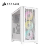 海盜船 CORSAIR iCUE 4000D RGB AIRFLOW 鋼化玻璃 ATX 機殼(白)