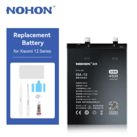 NOHON Battery Replacement for Xiaomi Mi 12 Mi 12X Mi 12Pro BP46 BP45 Battery Replacement for Mi12 Mi12X Mi12Pro Batetira