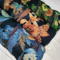KAIN VISCOSE RAYON MOTIF BUNGA LEBAR 1,5m