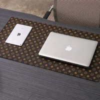 全城熱賣 - 桌墊防水環保寫字臺墊學生書桌面墊子辦公筆記本電腦桌墊家用棕色五花60x140mm1.1mm否