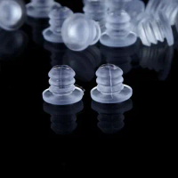 US 30 Pieces Clear Rubber Glass Table Top Spacers Anti Collision Embedded Soft Stem Bumpers for Table Furniture Cabinet Door