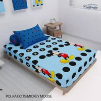 CALIFORNIA Sprei Single Full Fitted California Ukuran 120x200 Sprei California Single No 3 Polka Dot