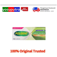 Polident 8,5 Gram Fresh Mint Lem Perekat Gigi Palsu Halal No Added Zinc 100% Original Trusted