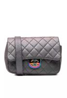 Chanel 二手香奈兒小號珠光山羊皮雙肩腰鏈翻蓋包