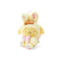 【SANRIO 三麗鷗】復活節兔子系列 兔子裝造型玩偶吊飾 布丁狗