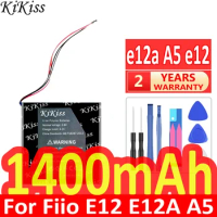 1400mAh KiKiss Powerful Battery e12a A5 e12 For Fiio E12 E12A A5 Player