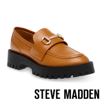 【STEVE MADDEN】LANDO-CN 馬銜釦厚底樂福鞋(棕色)