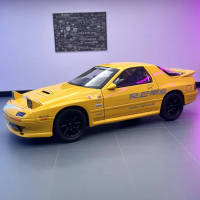 Mô hình xe hợp kim Weili 1:24 Mazda RX7 xe thể thao kéo lại có âm thanh ánh sáng nhạc mô hình trang 