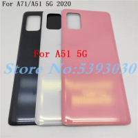 For Samsung Galaxy A71 A51 5G 2020 SM-A7160 A516N Housing Battery Back Cover Rear Door Case Replacement Part +Adhesive