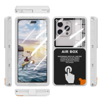 Shellbox Sarung Telefon Kalis Air Universal Lutsinar IP68 Perlindungan Habuk dan Jatuh Skrin Sentuh
