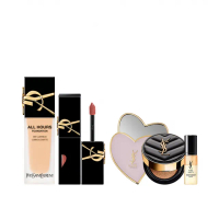 【YSL】官方直營 恆久完美水光彩妝組(午夜粉底+奢華印記鎖心光唇釉)