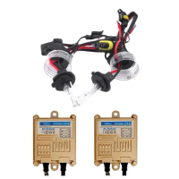 bkk_xenon ชุดหลอดไฟหน้ารถยนต์ XENON HID 55W หลอดไฟ+บัลลาสต์เป็นชุด1คู่มีขั้วH1/H3/H7/H11/9005/9006/9