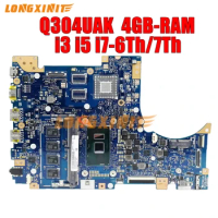 Q304UAK Laptop Motherboard For ASUS Q304U Q304UA Q304 i3 i5 i7 6th 7th. 4GB RAM.testado OK.