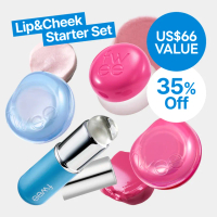 TRIPLE Lip&Cheek Pots & Jumbo Brush Set 02 Lolly Baby