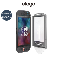 【Elago】任天堂NS2 Switch 2 防指紋9H防爆玻璃螢幕貼 貼膜神器