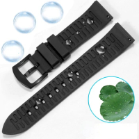 Silicone Watch Strap for Tissot 1853 Cable Kutut035 Waterproof Sweat-Proof Arc Interface Watch Band Accessories 22mm Wristband