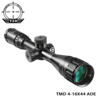 TMD OPTICS 4-16x44 ST Tactical Optic Sight Green Red Illuminated Riflescope Hunting Rifle Scope Sniper Airsoft Air Guns