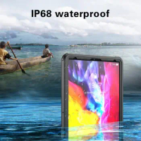 IP68 Waterproof Tablet Case For iPad Pro 12.9 2020 Cover Shockproof Full Protector Tablet Case For iPad Pro 11" 2020 Case