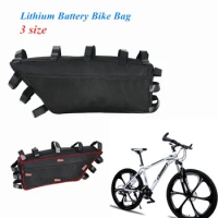Bicycle Li-ion Battery Storage Bag Bike Beam Suspension Waterproof Bag Mountain Road Bike Scooter Frame Battery Hanging Bags