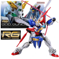 Bandai Original RG 1/144 Mobile Suit GF13-017NJⅡ GOD GUNDAM Aninm Action Assembly Figure Model Toy Gifts for