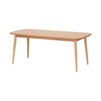 【MUJI 無印良品】山毛櫸餐桌/圓腳/寬180cm(大型家具配送)