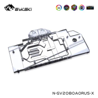 Bykski Water Block For Gigabyte AORUS RTX2080 XTREME 8G,Copper Radiator For Gigabyte AORUS RTX2070 XTREME,N-GV2080AORUS-X