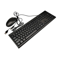 Papan Kekunci Choiyan untuk PC Gaming, Keycaps Getah, Kombo Tetikus Berwayar, Antara Muka USB, Papan