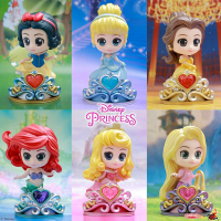 Hottoys  Anime Princess Snow White Mermaid Cinderella Cosbaby ตุ๊กตา Action Figures ตุ๊กตาตุ๊กตาคอลเลกชันเครื่องประดับ Gift