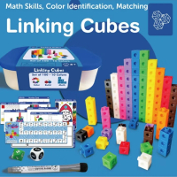 Mainan Edukasi Anak Math Link Cubes / Math Thinking Training Set