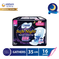 Charm Pembalut Safe Night 35cm Gather 16 pads