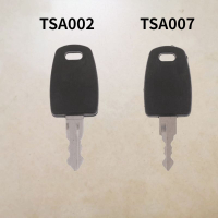 2PCS High Quality Multifunctional TSA002 TSA007 Key TSA Safe Skiec Master Key Bag For Luggage Suitcase Custom TSA Lock