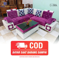Sofa 212 | Lengan Buaya | Puting & Pink