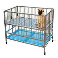 【可優比】不銹鋼折疊狗籠子展示籠展臺寵物狗跑床產床中大型犬小型犬行軍床
