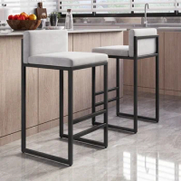 High Gaming Living Room Retro Bar Chair Luxury Modern Library Computer Designer Bar Stools Party Desk Tabourets Home Decoration