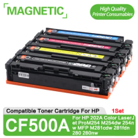 1Set 4PCS Compatible for HP 202A CF500A 501a cf502 cf503a toner cartridge LaserJe Pro M254nw M254dw MFP M281fdw M281fdn M280nw
