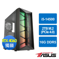 華碩B760平台[天雲英雄]i5-14500/16G/RTX 4060/2TB_M2