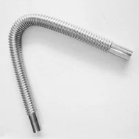 60CM Stainless Steel Exhaust Pipe Car Air Diesel Gas Heater Tank Replacement Silver Muffler Accessory Useful Part
