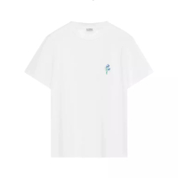 LOEWE Floral Anagram Embroidery Relaxed Fit Cotton T-Shirt White