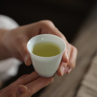 茶杯白色功夫茶杯陶瓷白瓷純白單個小單杯聞香杯品茗杯泡茶小茶杯