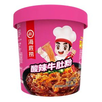 海底撈酸辣牛肚粉135gX3桶 方便米粉沖泡粉絲夜宵湯粉速食米粉