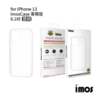 iMos iPhone 13 6.1吋 M系列 美國軍規認證雙料防震保護殼-透明
