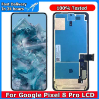 For Google Pixel 8 Pro GC3VE, G1MNW LCD Display Touch Screen Digitizer Assembly Replacement For Google Pixel 8 Pro With Frame